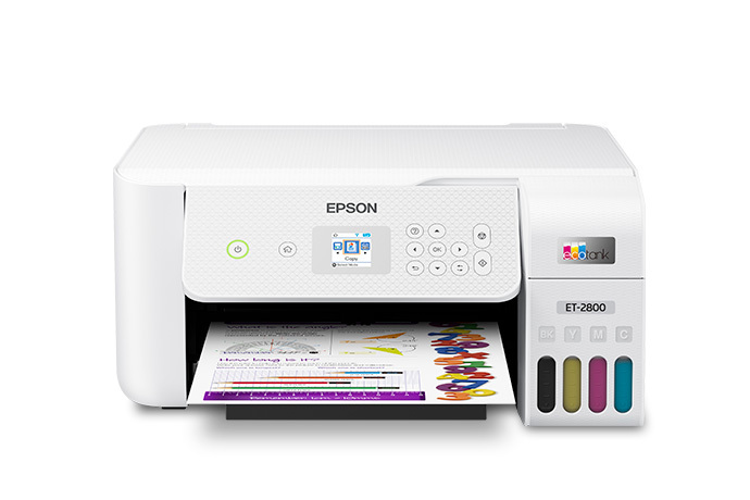 Epson EcoTank ET-2800 printer with output tray extended